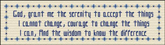 The Serenity Prayer Bookmark